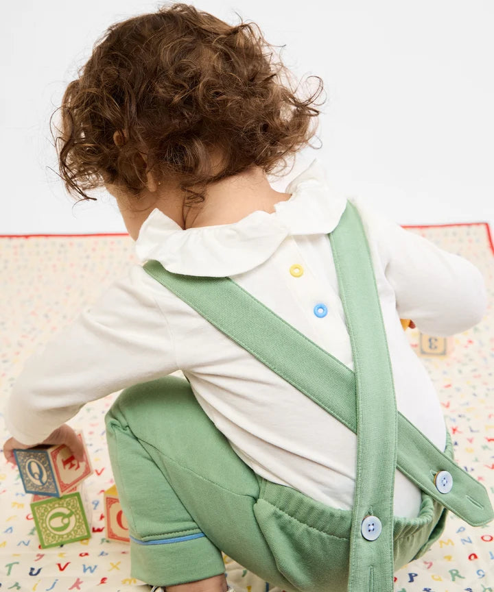 Oso & Me Tink Ruffle One-Piece - Vanilla Piping