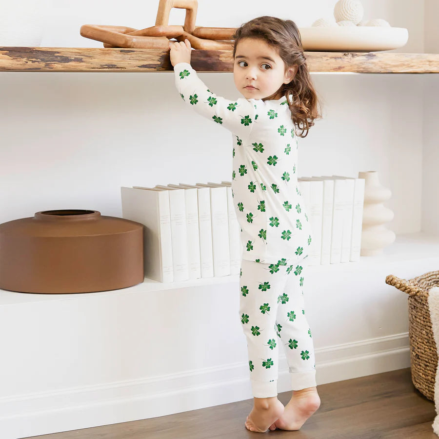 Petit Lem PJ Set - Clover Print