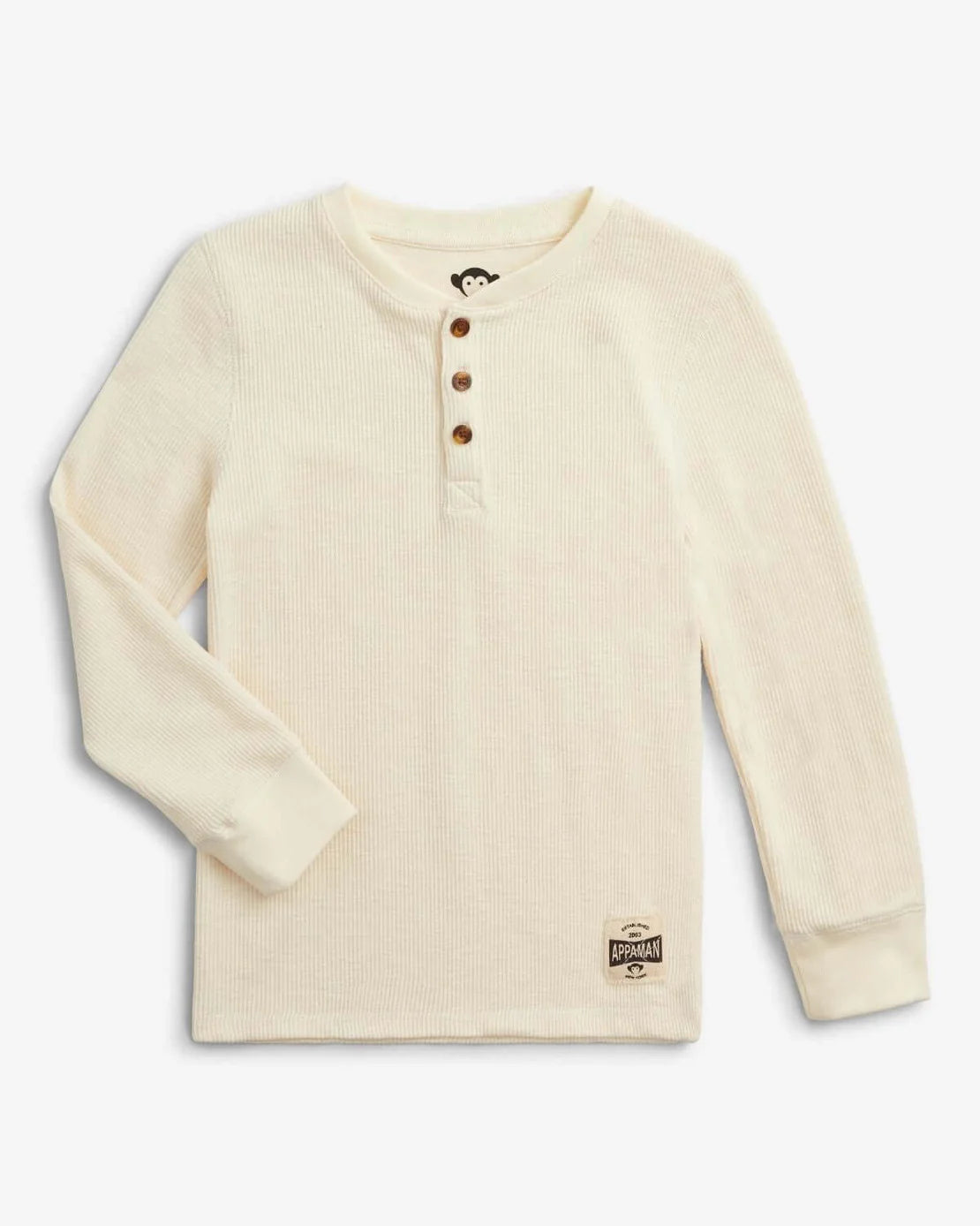 Appaman Craftsman Thermal Henley - Winter White