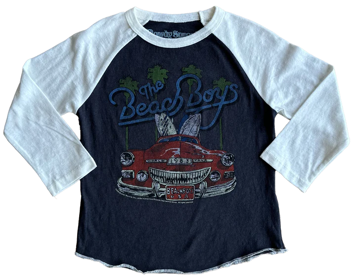 Rowdy Sprout - Beach Boys 1983 World Tour Recycled Raglan Tee