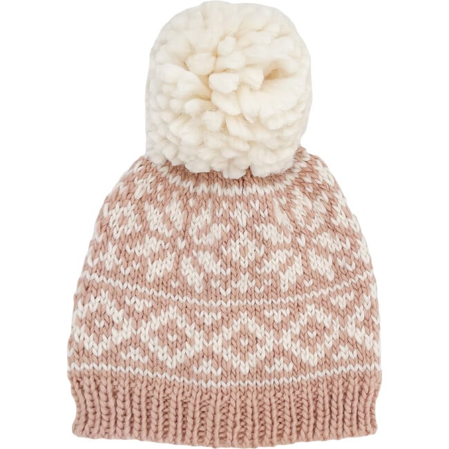 The Blueberry Hill Snowflake Hat - Blush