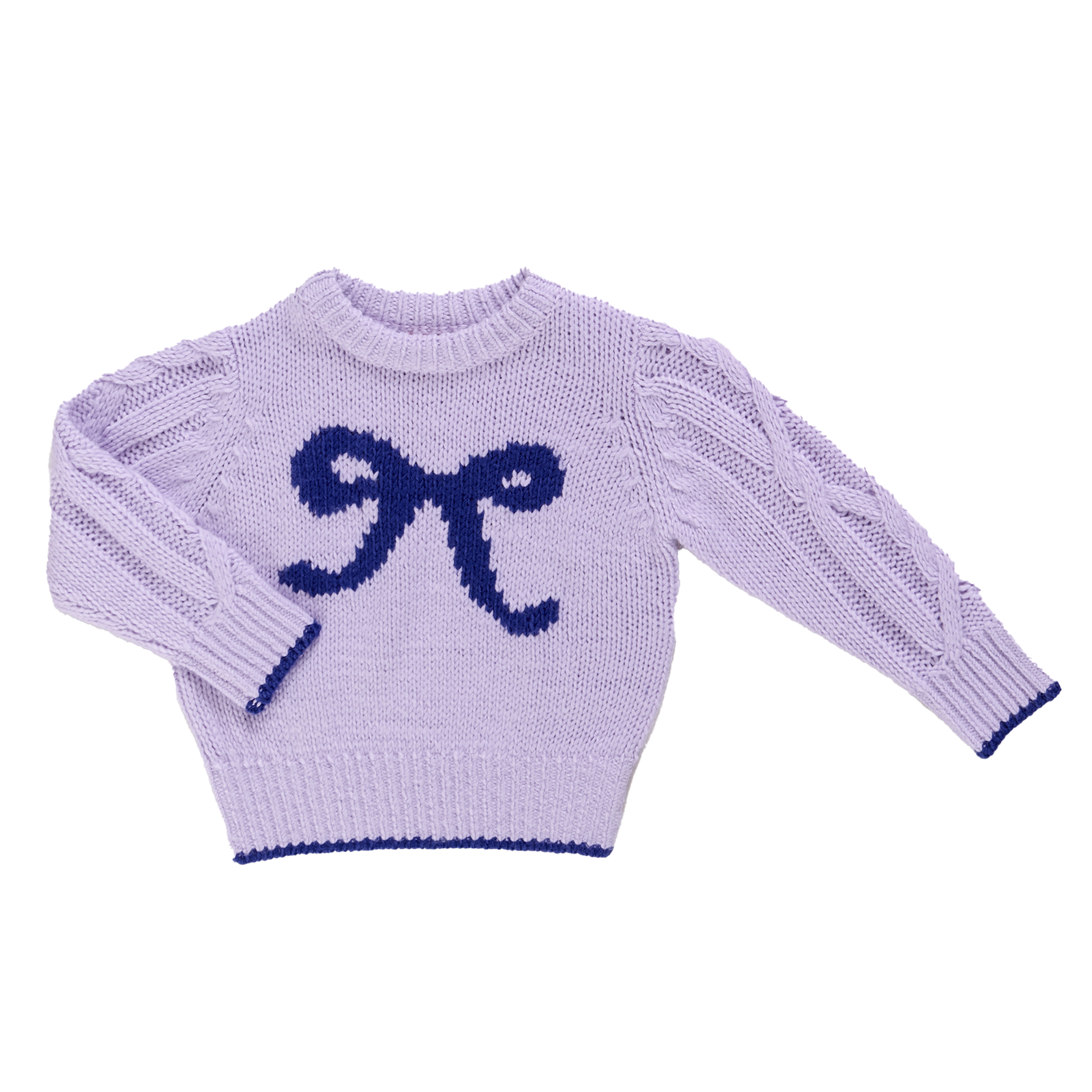 Pink Chicken Girls Haven Sweater - Purple Bow