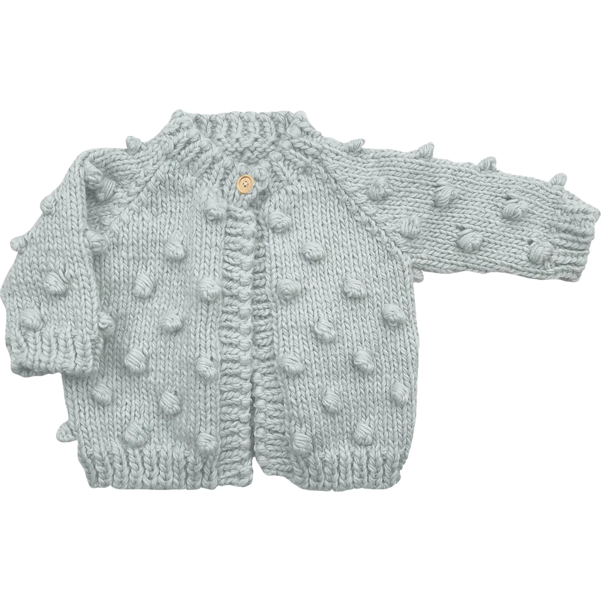 The Blueberry Hill Popcorn Cardigan - Bowie Grey