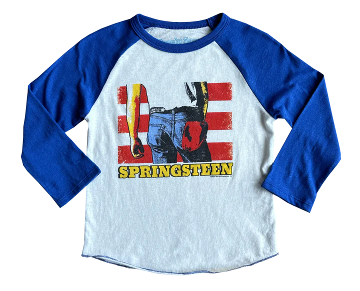 Rowdy Sprout Bruce Springsteen Born in the USA Raglan Tee