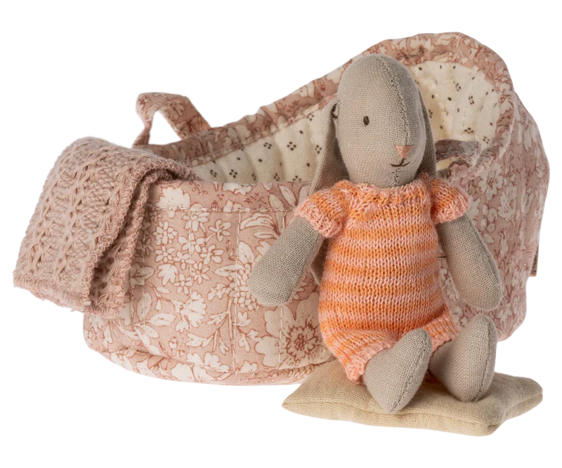 Maileg Bunny in Carrycot, Micro