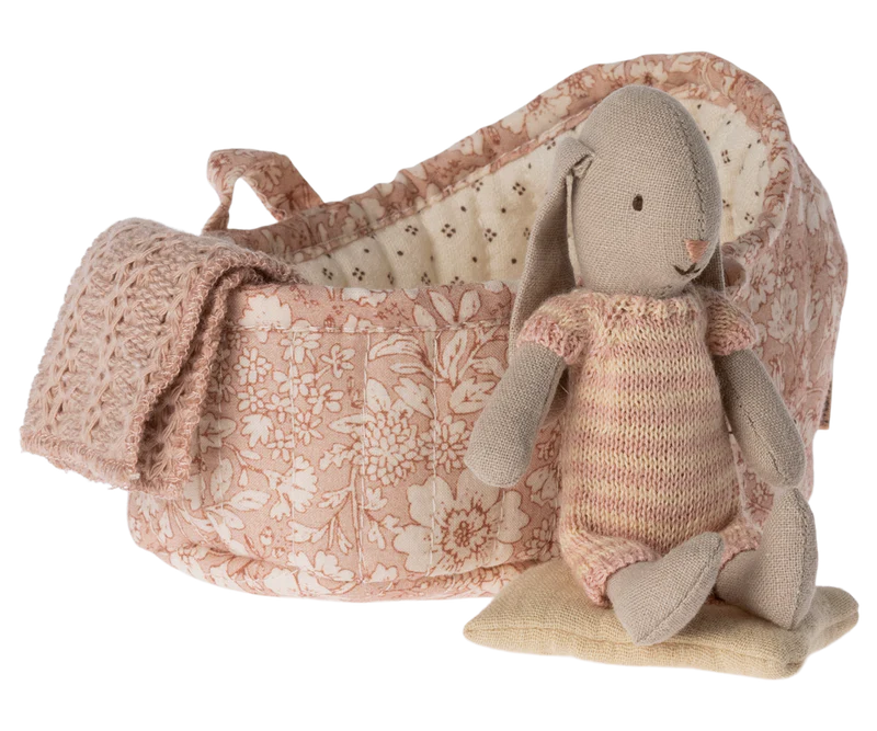 Maileg Bunny in Carrycot, Micro