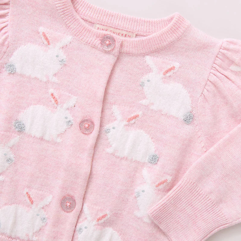 Pink Chicken Girls Constance Sweater - Bunny