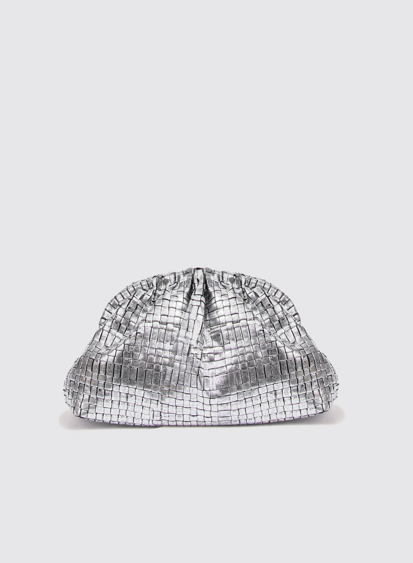 Maria La Rosa Game Laminated Bag - Silver