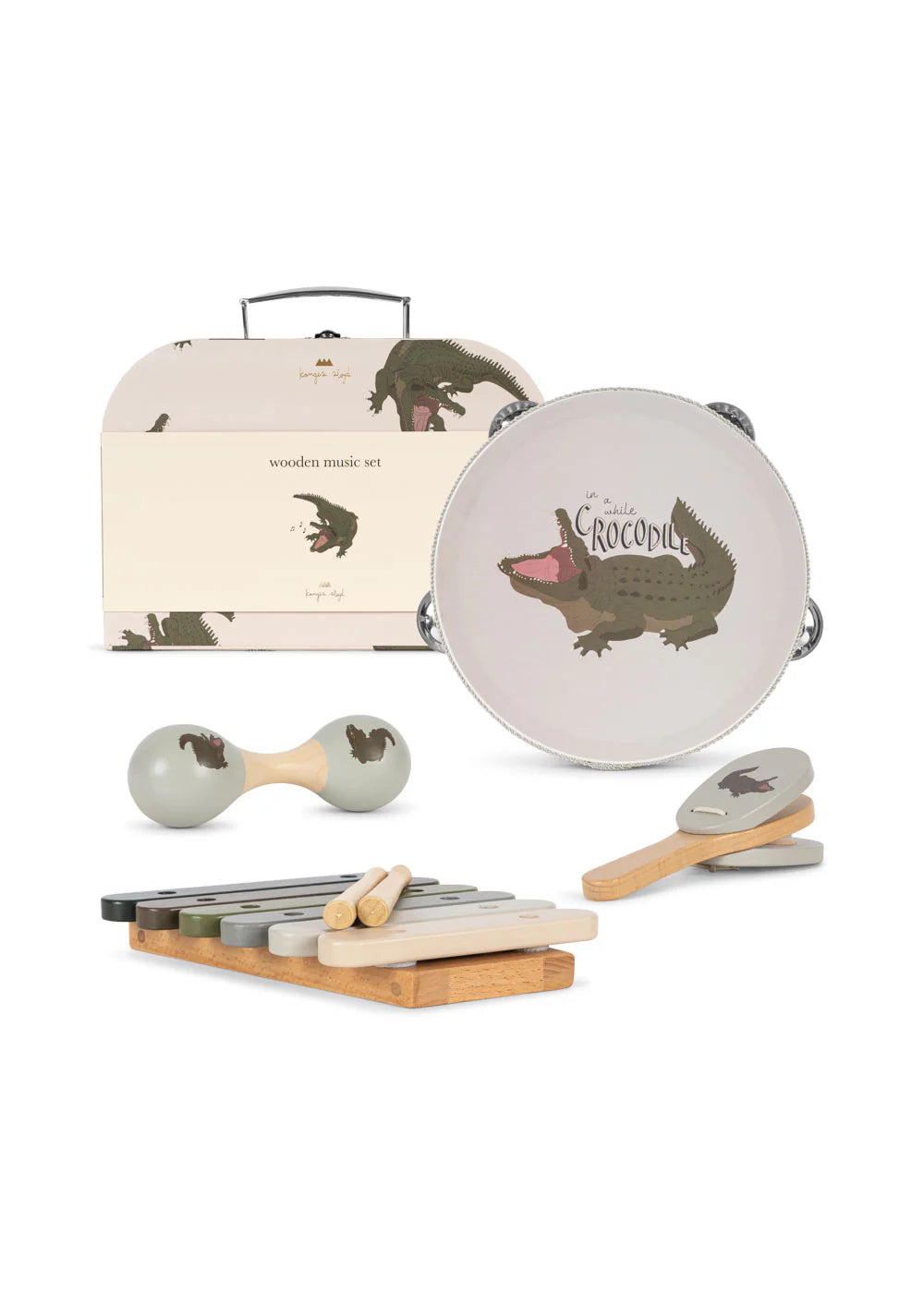 Konges Slojd Wooden Music Set - Crocodile