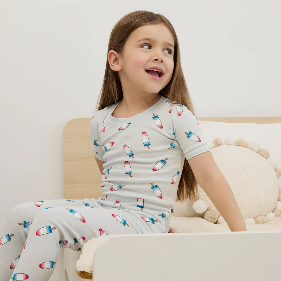 Petit Lem Pajama Set - Ice Pop on Sky Blue