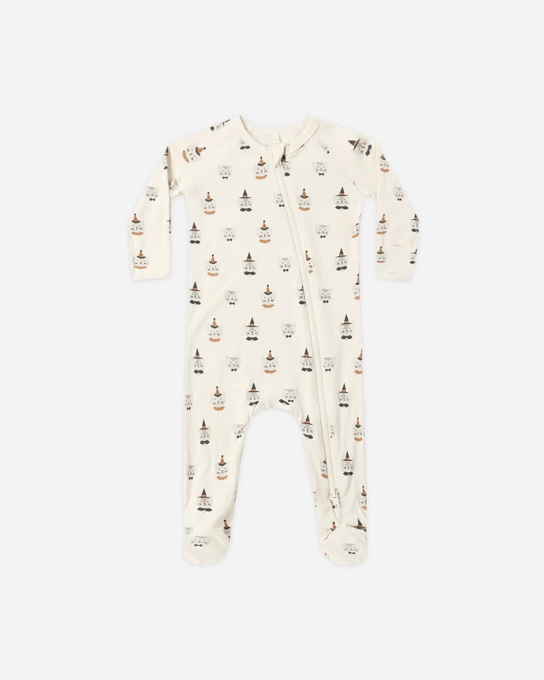 Quincy Mae Bamboo Zip Footie - Costume Kittens