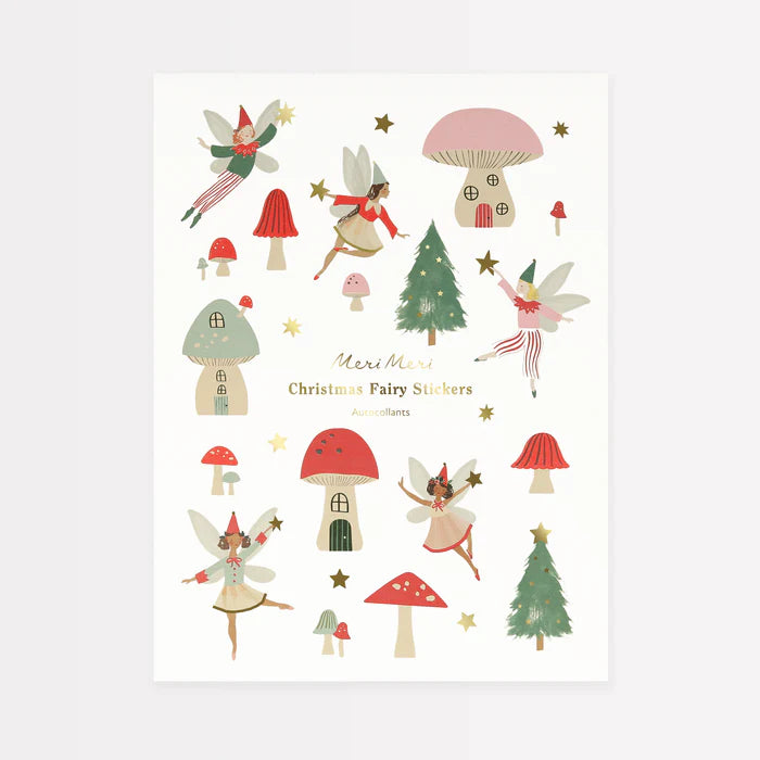 Meri Meri Christmas Fairy Sticker Sheets (x10 sheets)