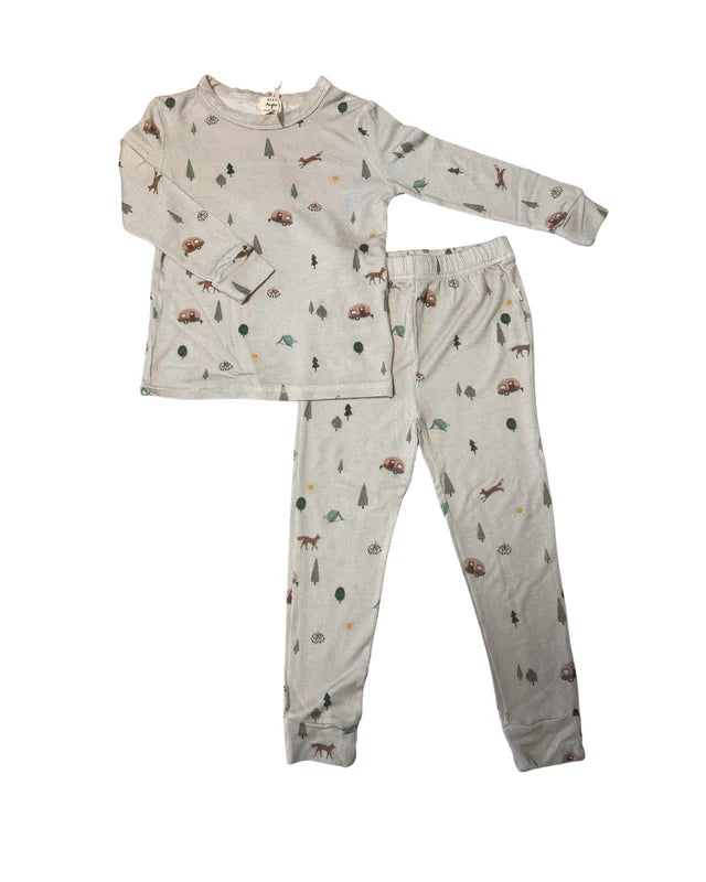 Dear Hayden Toddler Pajama Set - Camping