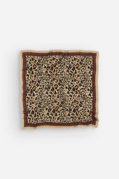 Maison Lecomte Flament Leo Beige Chocolate WS Scarf