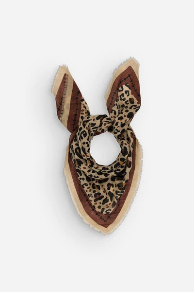 Maison Lecomte Flament Leo Beige Chocolate WS Scarf