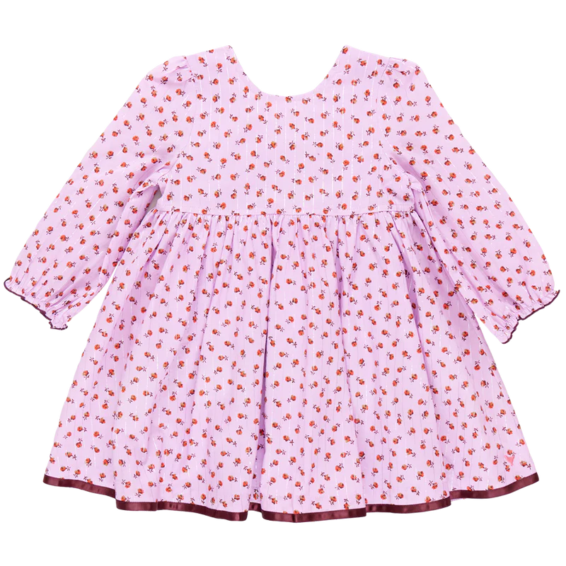 Pink Chicken Girls Amma Dress - Lavender Tiny Roses