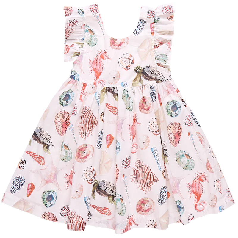 Pink Chicken Girls Live Dress - Watercolor Shells