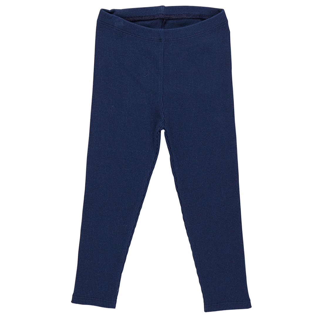 Pink Chicken Girls Organic Rib Legging - Blue