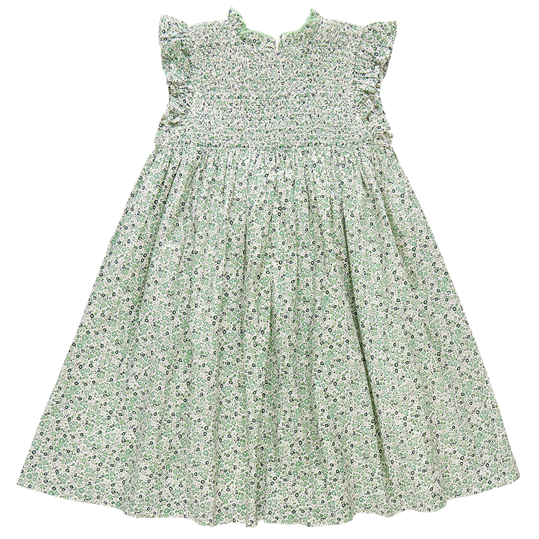 Pink Chicken Girls Stevie Dress - Green Mini Ditsy