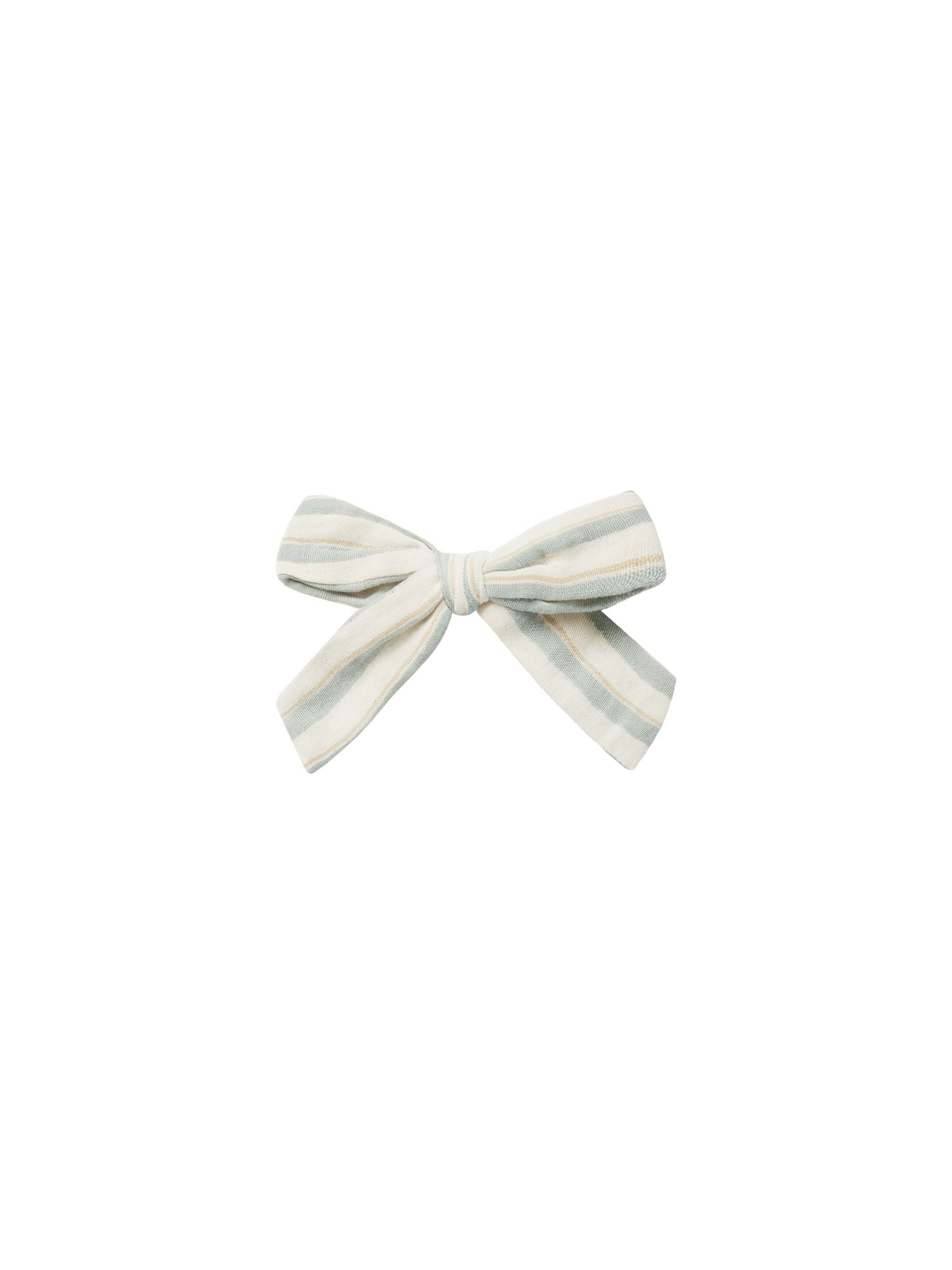 Rylee + Cru Girl Bow - Ocean Stripe