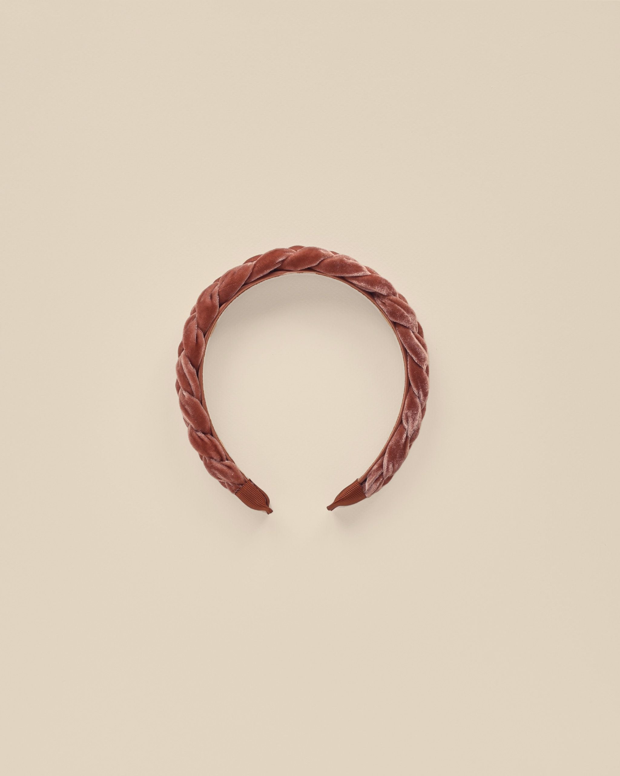 Noralee Velvet Braided Headband - Poppy