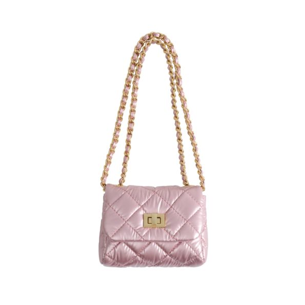 Milledeux Small Metallic Chain Bag - Pink – Brook and Main