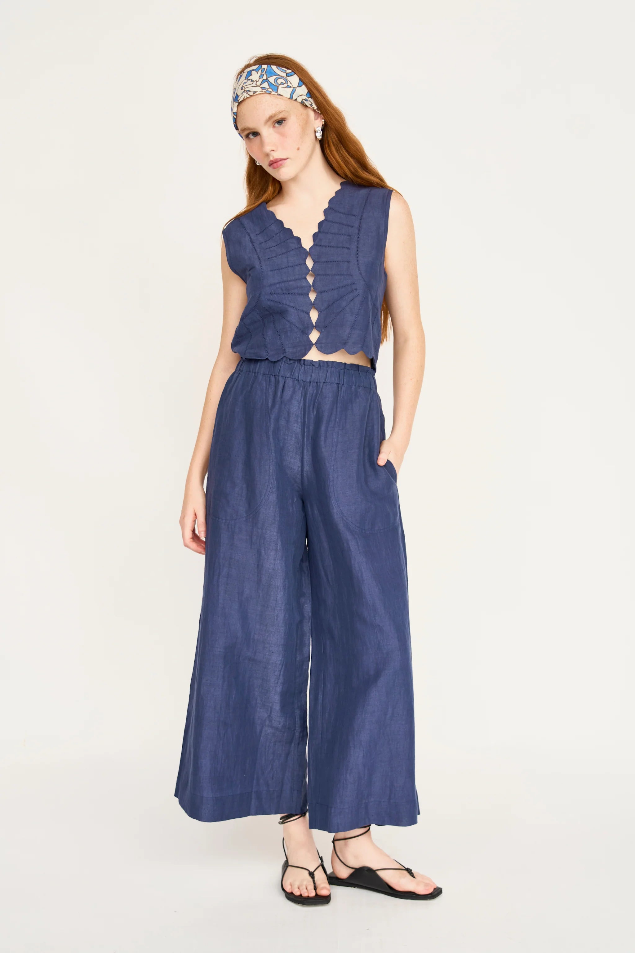 MIRTH Barcelona Sunrise Top - Blueberry