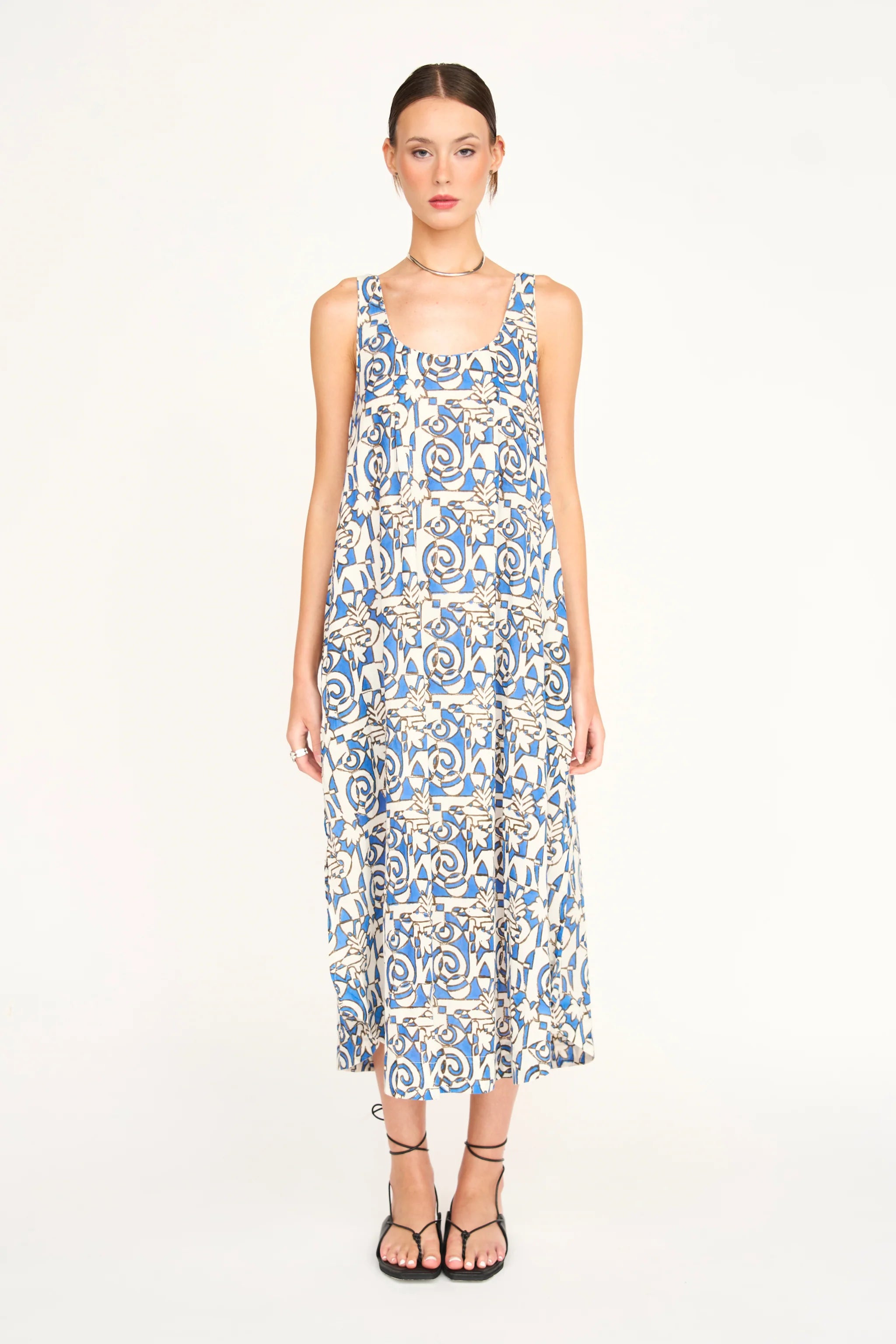 MIRTH Cassis Dress - Blue Heka