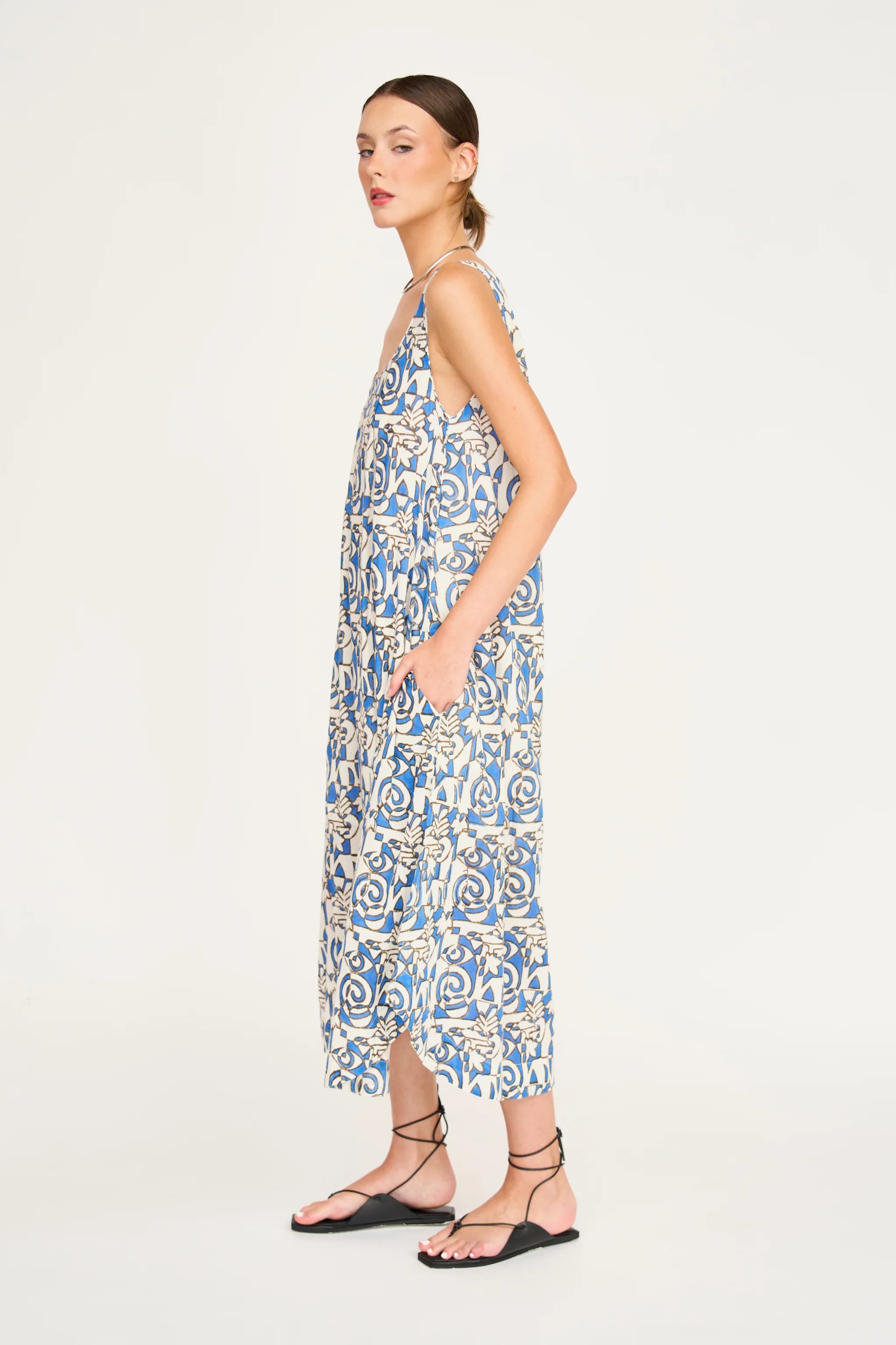 MIRTH Cassis Dress - Blue Heka