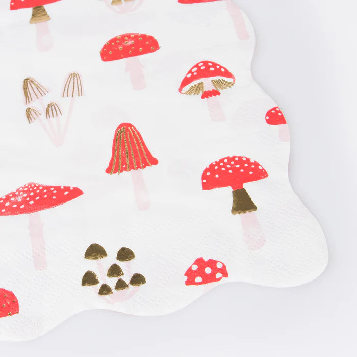 Meri Meri Mushrooms Large Napkins (x16)