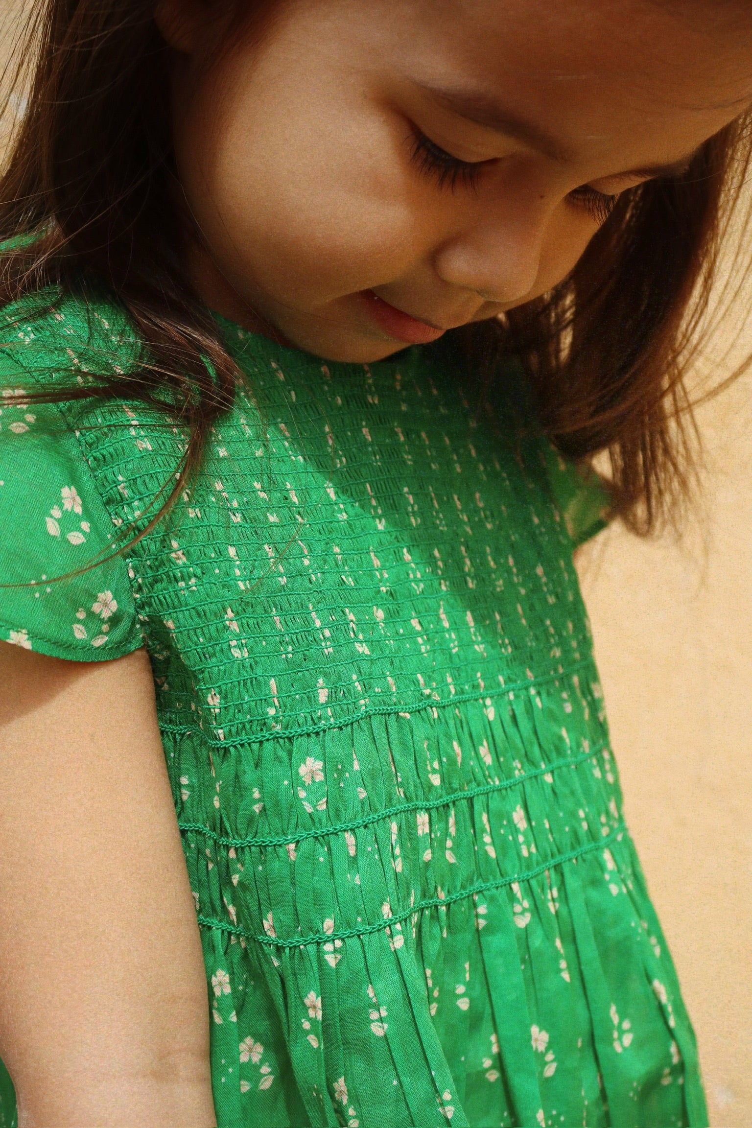 Konges Slojd Cami Smock Dress - Vida Verde