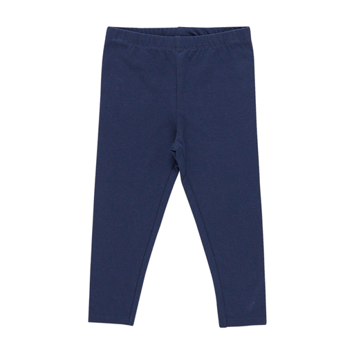 Pink Chicken Baby Girls Organic Rib Legging - Navy