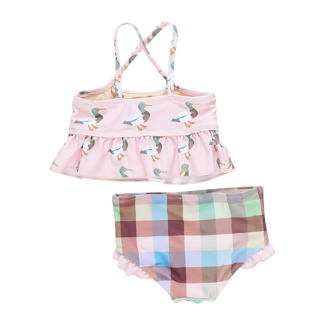 Pink Chicken Joy Tankini - Pink Mallard Friends