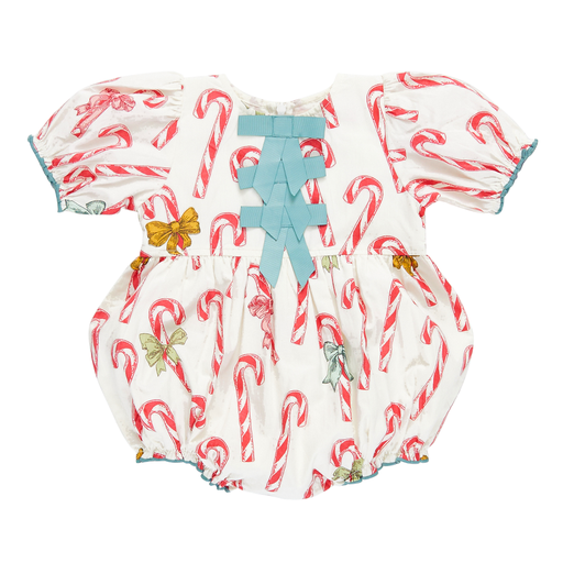 Pink Chicken Baby Girls Hermione Bubble - Candy Cane Lane