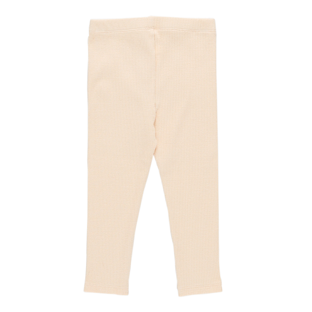 Pink Chicken Baby Girls Organic Rib Legging - Cream