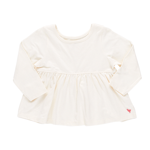 Pink Chicken Organic Bette Top - Antique White