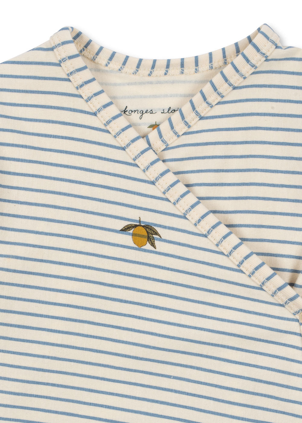 Konges Slojd Basic Newborn Onesie - Blue Stripe