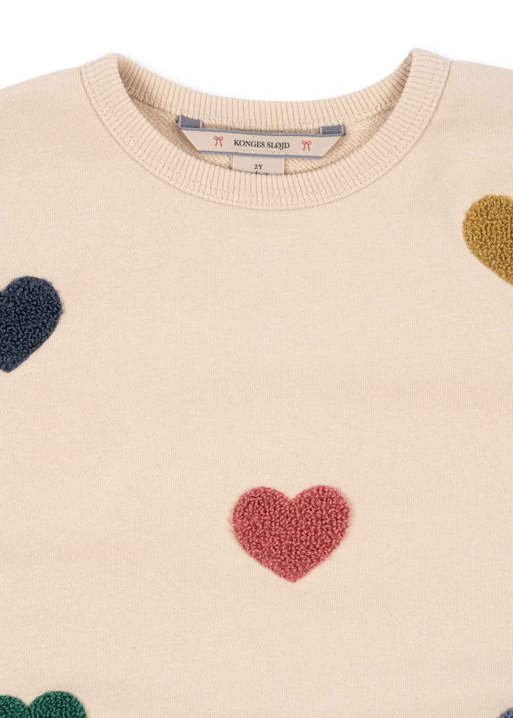 Konges Slojd Lou Terry Sweatshirt - Multi Heart