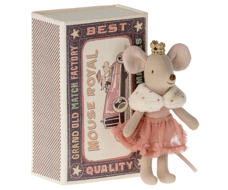 Maileg Princess Mouse - Little Sister in Matchbox