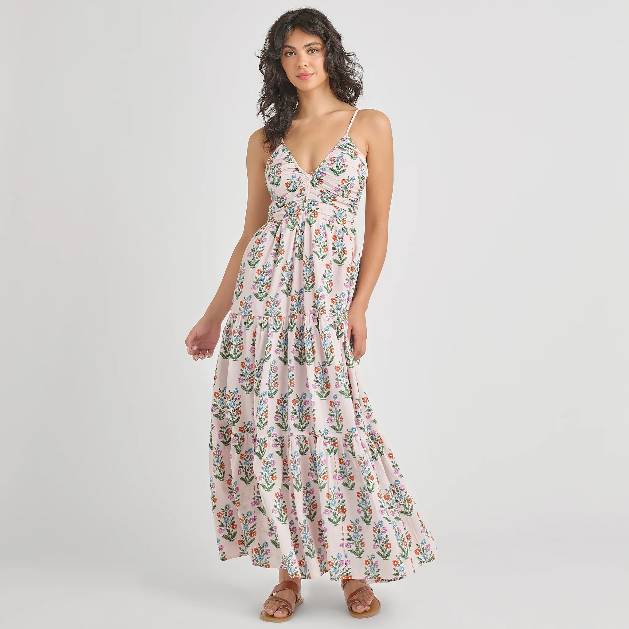 Pink Chicken Women's Hope Dress - Pink Dewdrop Block Print