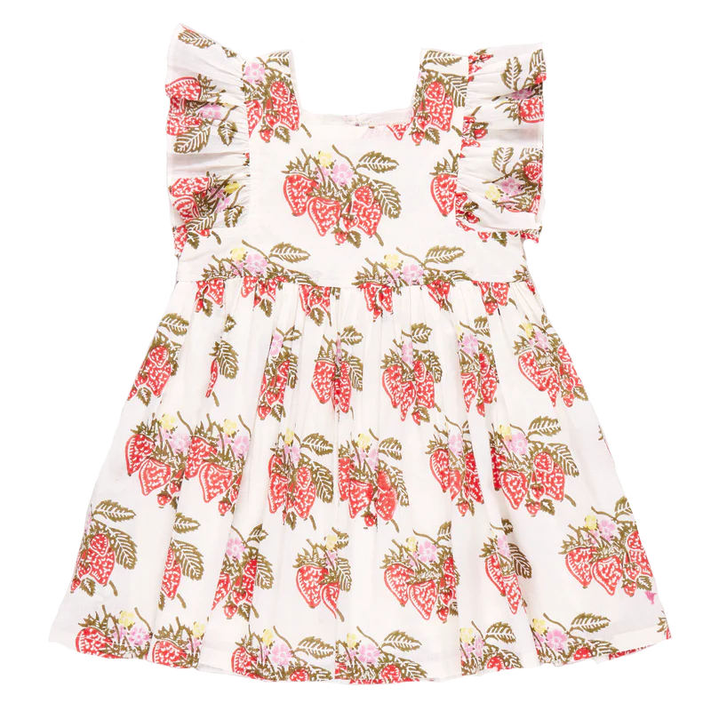 Pink Chicken Girls Elsie Dress - Wild Strawberries