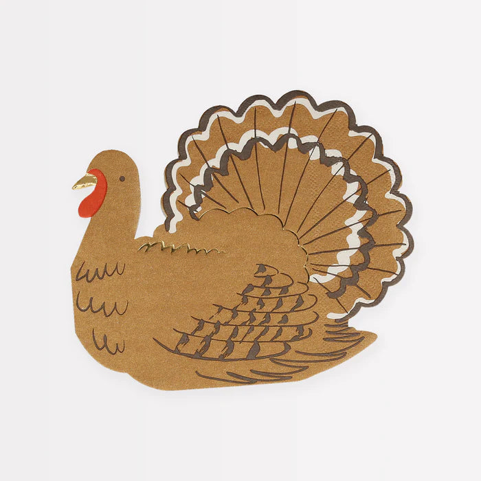 Meri Meri Turkey Napkins (x16)