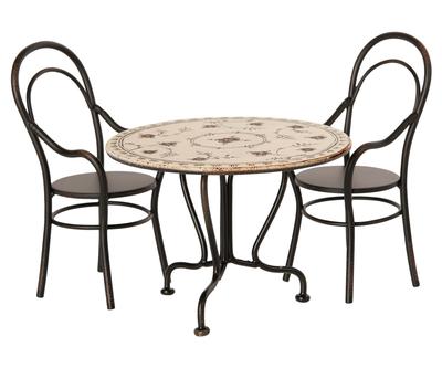 Maileg Dining Set with Table and Two Chairs