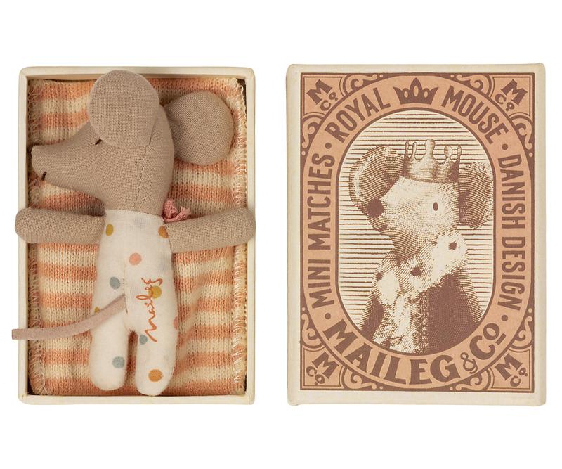 Maileg Sleepy Wakey Girl - Baby Mouse