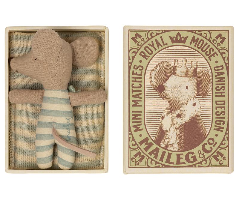 Maileg Sleepy Wakey Boy - Baby Mouse