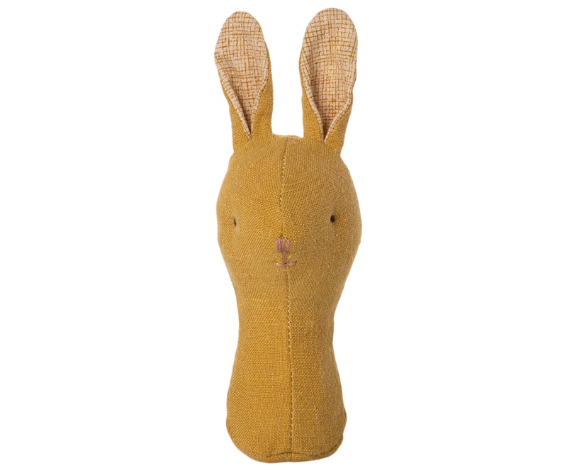 Maileg Lullaby Friends, Bunny Rattle - Dusty Yellow