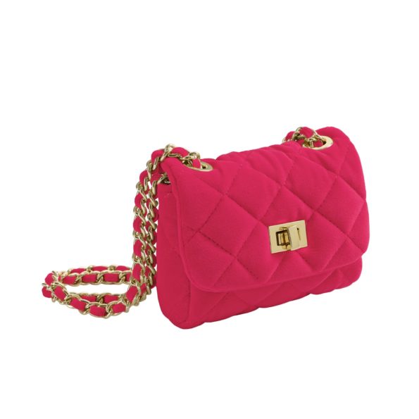 Milledeux Small Metallic Chain Bag - Pink – Brook and Main