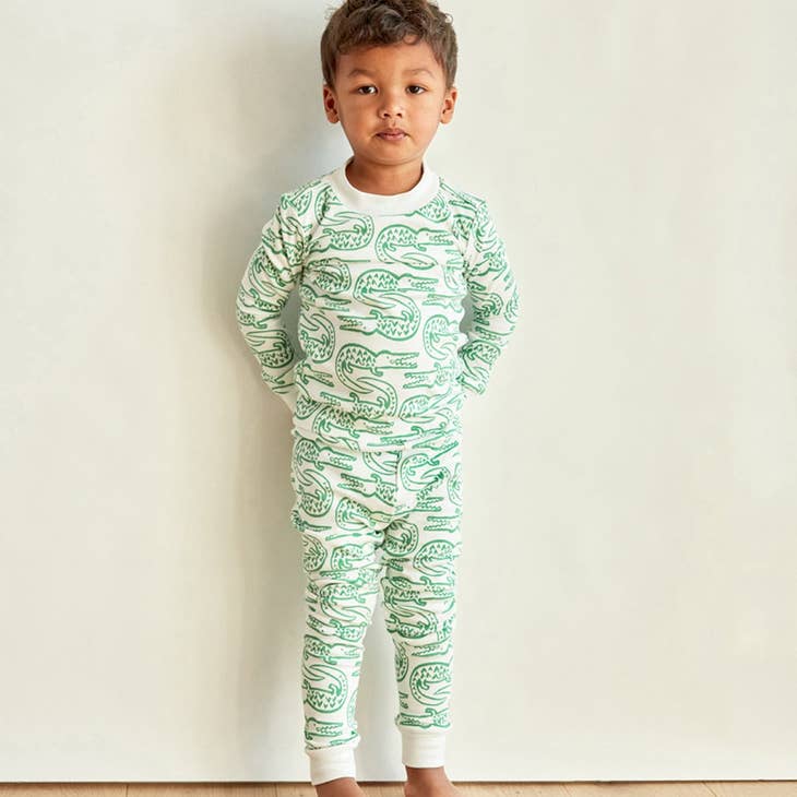 Lewis Pajamas - Jade Alligator