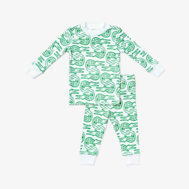 Lewis Pajamas - Jade Alligator