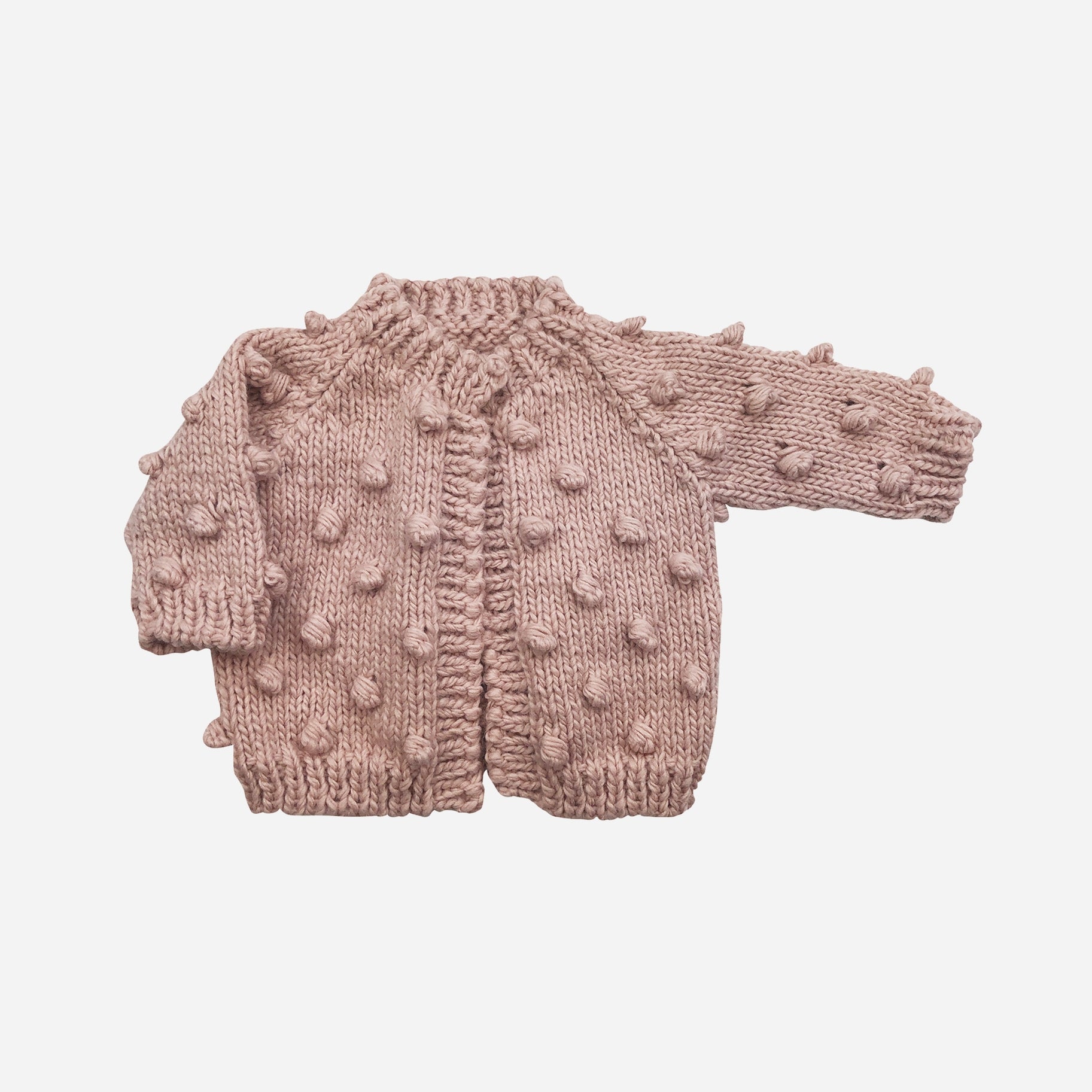 The Blueberry Hill Popcorn Cardigan - Blush